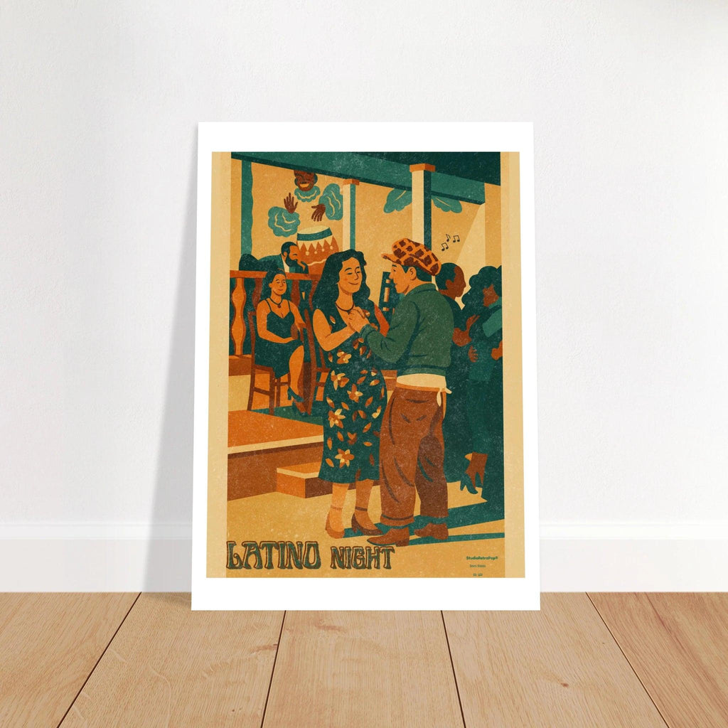 Affiche Affiche Latino Night – Collection Affiches Art Vintage Moderne | StudioRetroPop® – StudioRetroPop® – 30x40 cm / 12x16″