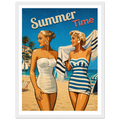 Affiche Summer Time – Affiche Mode - Collection Vintage Stories VS N°006 – StudioRetroPop® – 30x40 cm / 12x16″