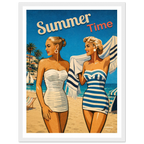 Affiche Summer Time – Affiche Mode - Collection Vintage Stories VS N°006 – StudioRetroPop® – 30x40 cm / 12x16″