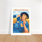 Affiche L’ouest intérieur - Affiche décorative - Collection Western Stories WS N°003 – StudioRetroPop® – 30x40 cm / 12x16″