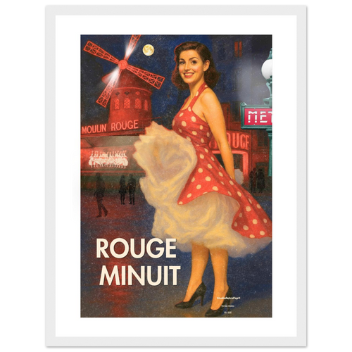 Affiche Rouge Minuit - Affiche Histoires urbaines - Collection Vintage Stories VS N°008 – StudioRetroPop® – 30x40 cm / 12x16″
