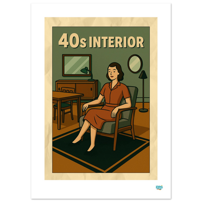 Affiche "40s interior"