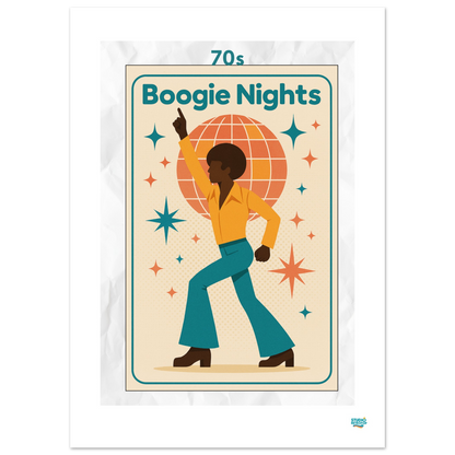 Affiche "70s – Boogie Nights"