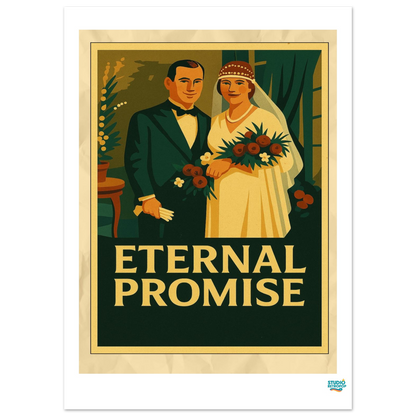 Affiche  Eternal Promise – L’élégance intemporelle de l’amour -StudioRetroPop