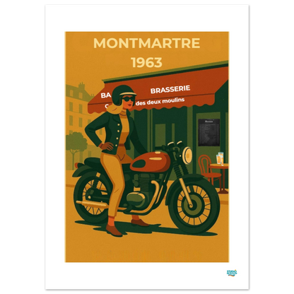 Affiche Vintage Montmartre 1963 - StudioRetroPop