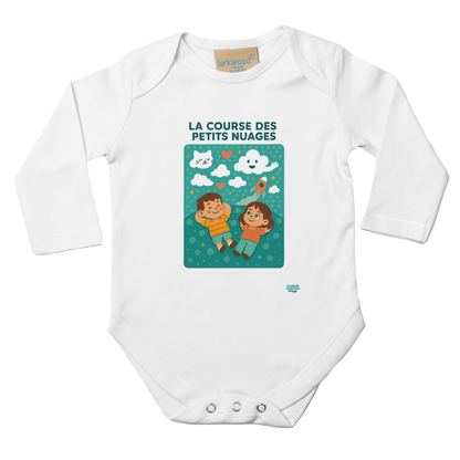 Body bébé «La course des petits nuages » 
