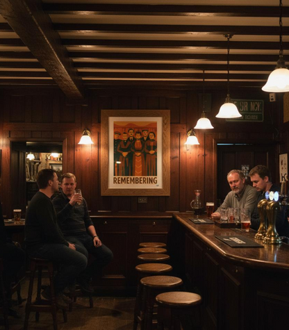 Studioretropop Affiche (Avant 1920) Remembering, un voyage dans le temps – Format 49 x 69 cm avec cadre by Spreadconnect