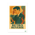 Studioretropop Affiche 30s Rétro Rêverie au format 20 x 30 cm sans cadre