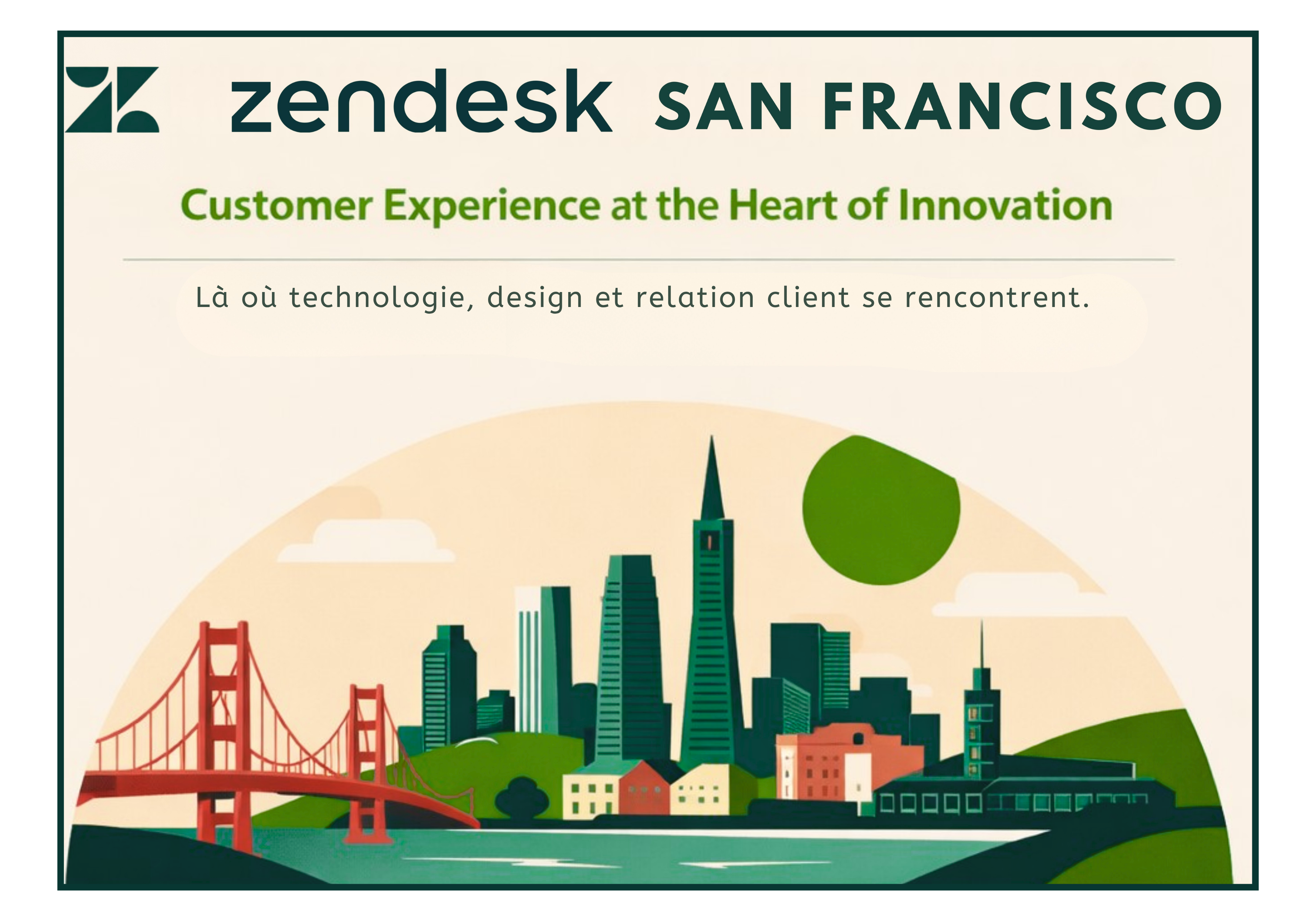 Affiche personnalisée 4 - Zendesk-  70 x 100cm encadrée