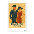 Studioretropop Affiche 30s Timeless icons au format 20 x 30 cm sans cadre