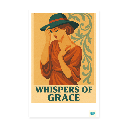 Studioretropop Affiche 30s Whispers of Grace au format 20 x 30 cm sans cadre