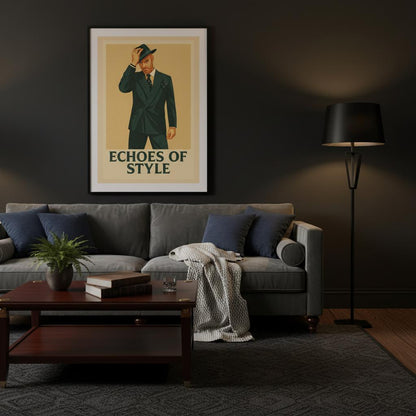 Affiche "Echoes of Style"  – Le charme intemporel du style classique - StudioRetroPop