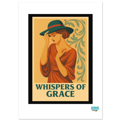 Affiche "Whispers of Grace"  – L’élégance subtile du style rétro - StudioRetroPop