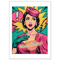 Affiche Choc Pop Art - Affiche Pop - Collection Pop Stories PS N°001 – StudioRetroPop® – 30x40 cm / 12x16″