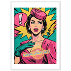 Affiche Choc Pop Art - Affiche Pop - Collection Pop Stories PS N°001 – StudioRetroPop® – 30x40 cm / 12x16″