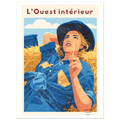 Affiche L'ouest intérieur – StudioRetroPop® – 50x70 cm / 20x28″