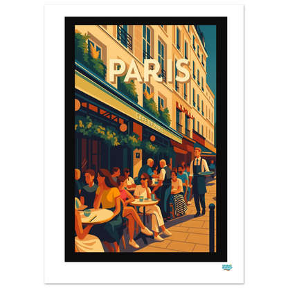 Affiche « Paris – Café de Paris » – L’art de vivre à la parisienne - StudioRetroPop