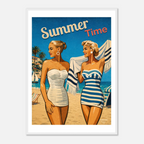 Affiche Summer Time – Affiche Mode - Collection Vintage Stories VS N°006 – StudioRetroPop® – 30x40 cm / 12x16″