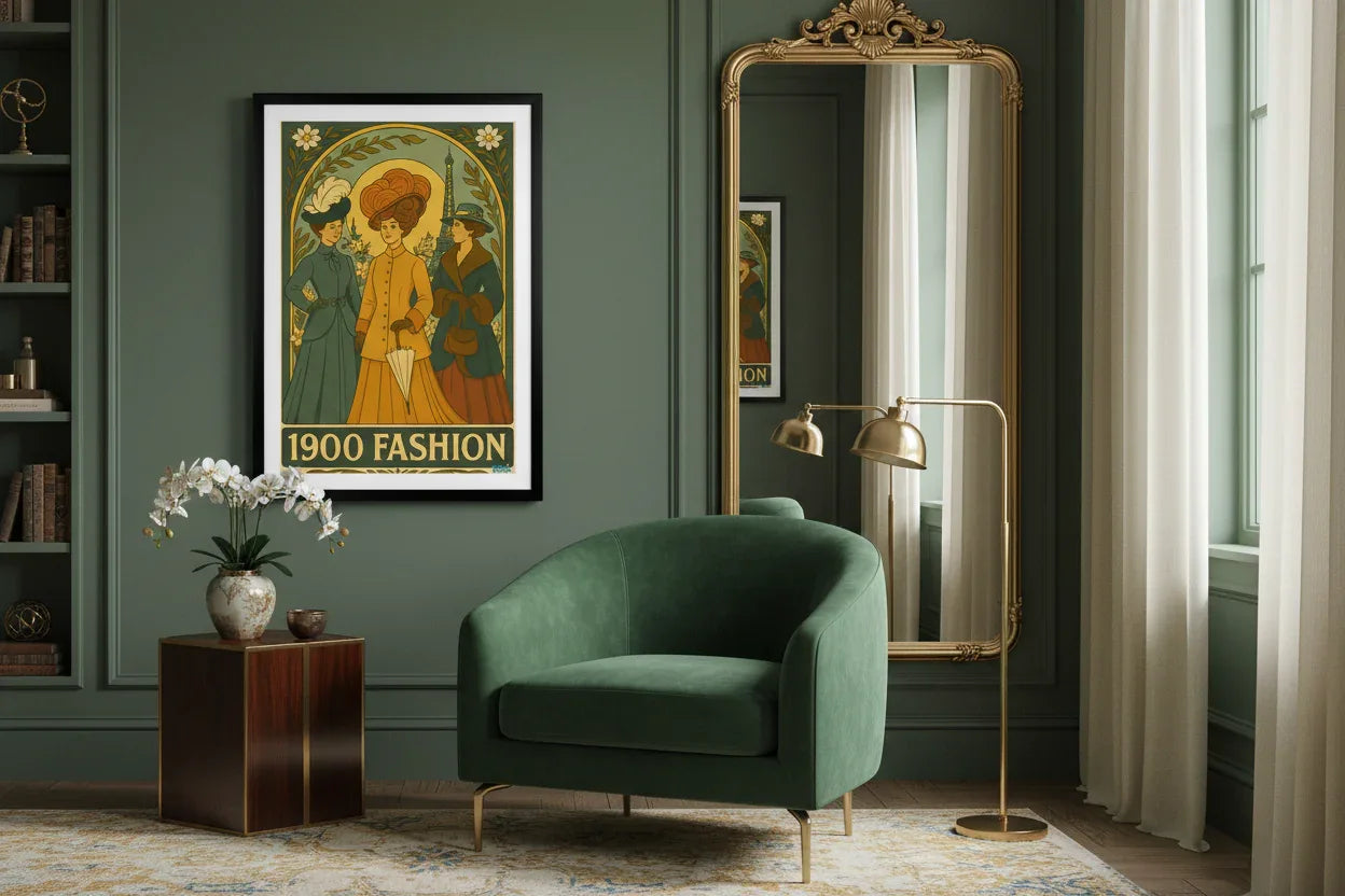 Affiche Belle Époque lifestyle premium