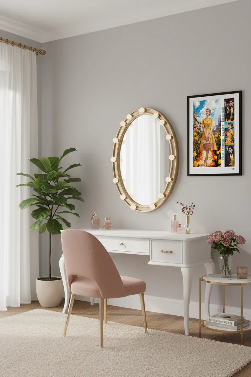 Affiche dans dressing