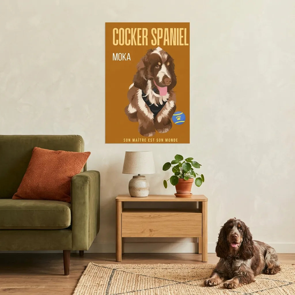 Affiche personnalisée du chien