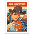 Affiche Affiche Libre comme le vent – Collection Affiches | StudioRetroPop® – StudioRetroPop® – 30x40 cm / 12x16″