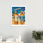 Affiche Summer Time – Affiche Mode - Collection Vintage Stories VS N°006 – StudioRetroPop® – 30x40 cm / 12x16″