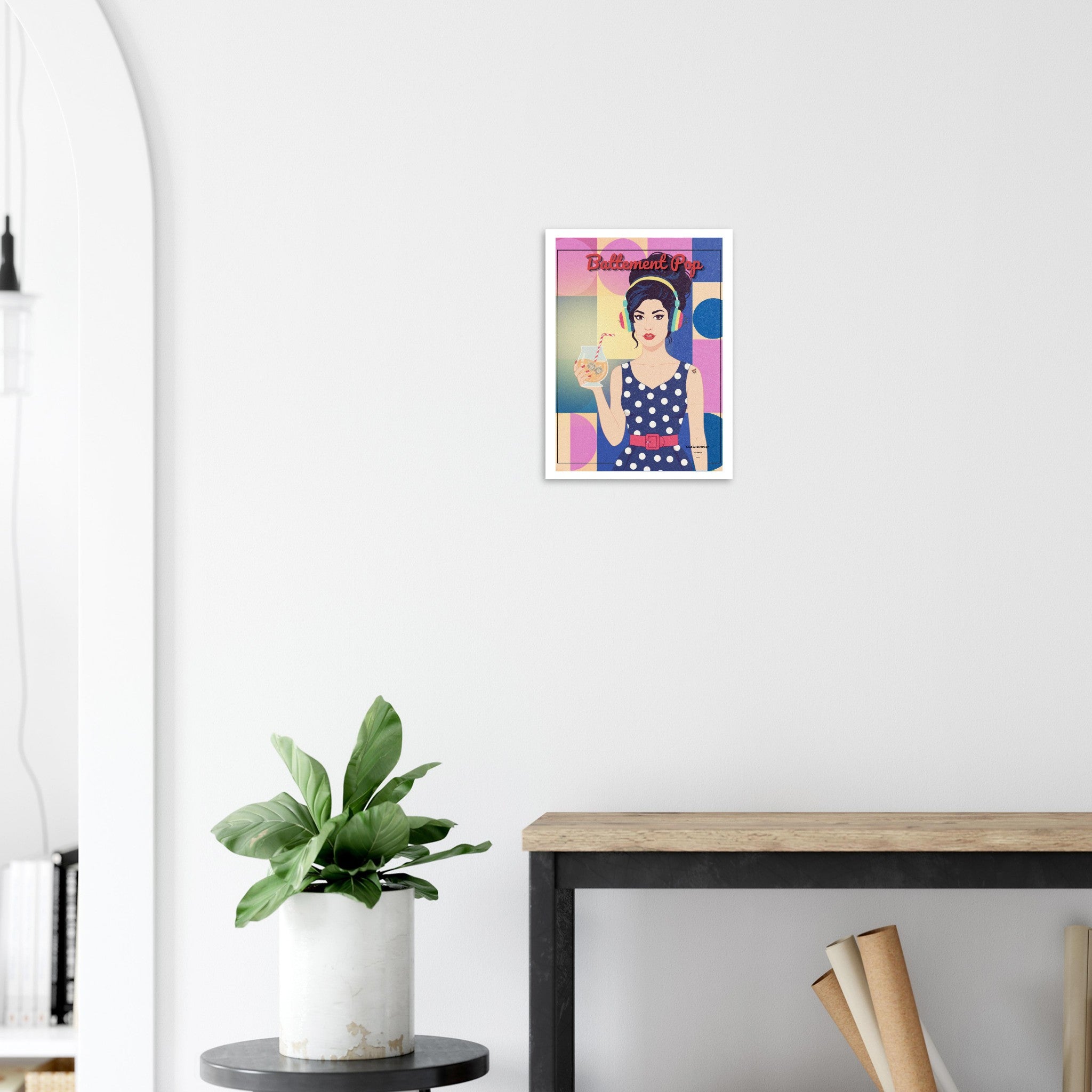 Affiche Battement Pop — Affiche Rétro Pop- Collection Pop Stories PS N°002 – StudioRetroPop® – 30x40 cm / 12x16″
