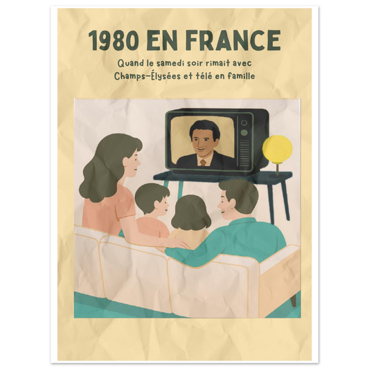 Affiche "Les Samedis soirs en 1980" - StudioRetroPop
