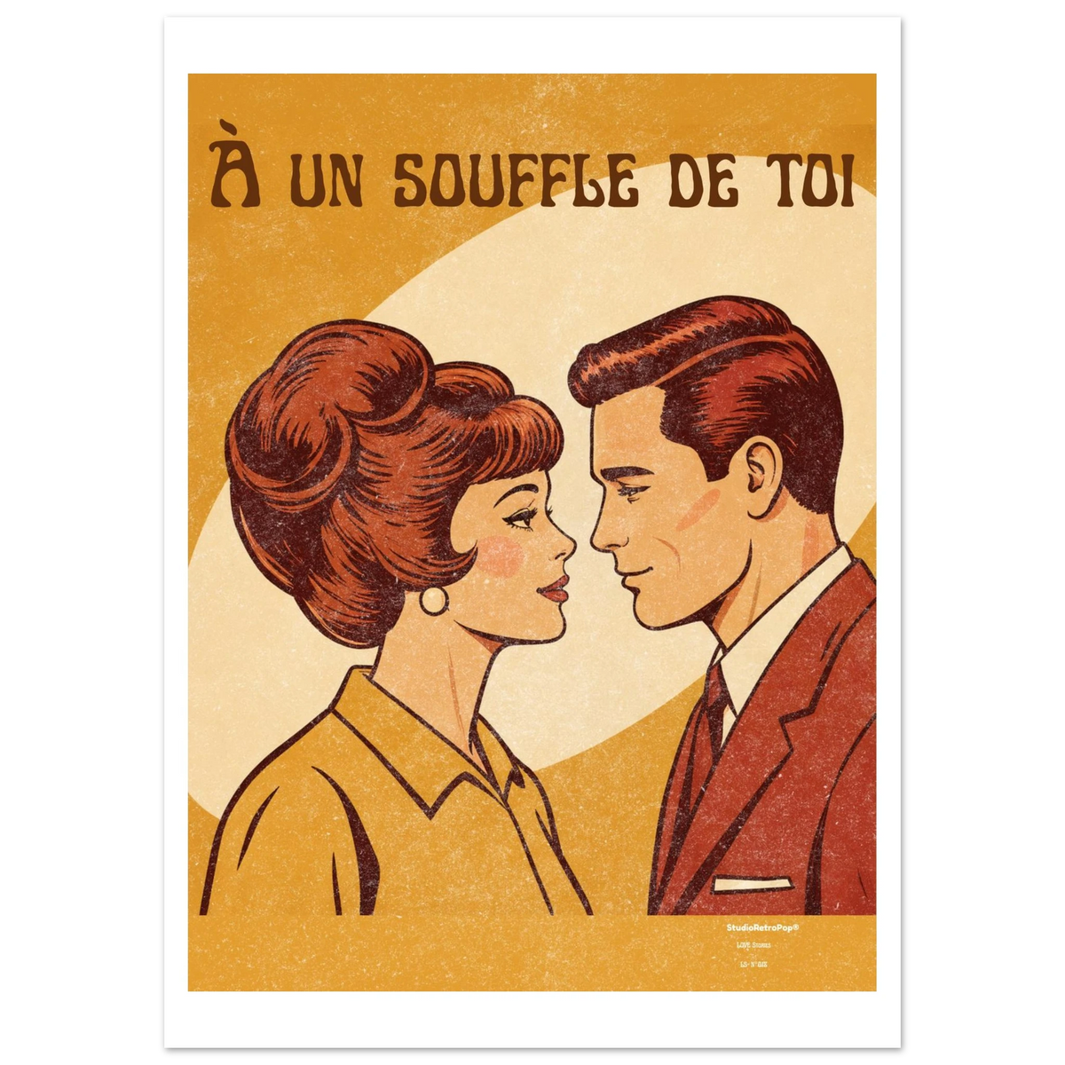 Affiche A un souffle de toi – StudioRetroPop® – 30x40 cm / 12x16″