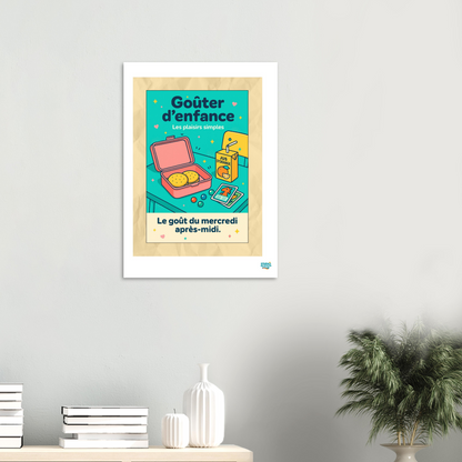 Affiche « Goûter d’Enfance » – Les plaisirs simples retrouvés - StudioRetroPop