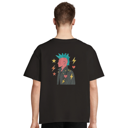 T-shirt "80s Punk Attitude" unisexe ample - StudioRetroPop