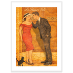 Affiche Le baiser volé | Affiche rétro romance – Collection Vintage Stories VS N°003 – StudioRetroPop® – 30x40 cm / 12x16″