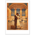 Affiche Les amants de la gare - Affiche vintage  - Collection Vintage Stories VS N°010 – StudioRetroPop® – 30x40 cm / 12x16″