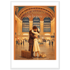 Affiche Les amants de la gare - Affiche vintage  - Collection Vintage Stories VS N°010 – StudioRetroPop® – 30x40 cm / 12x16″