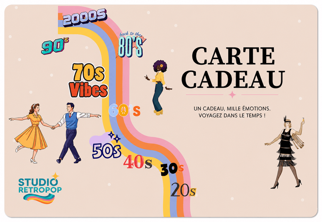 Affiche Carte cadeau StudioRetroPop – valeur 50€ – StudioRetroPop®