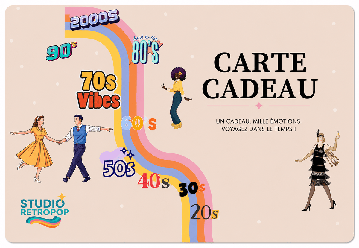 Affiche Carte cadeau StudioRetroPop – valeur 50€ – StudioRetroPop®