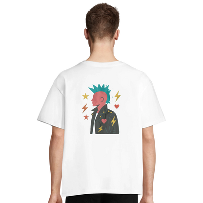 T-shirt "80s Punk Attitude" unisexe ample - StudioRetroPop