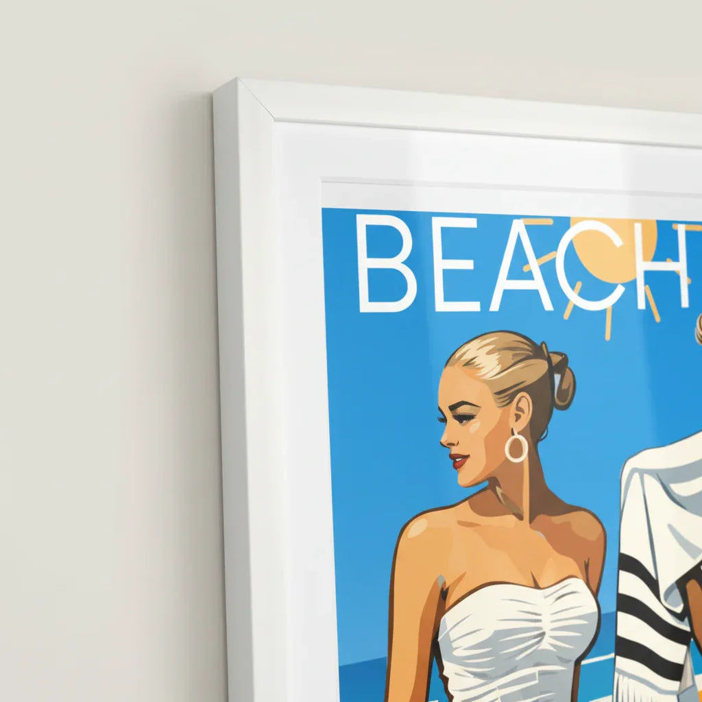 Détail du cadre et de l'impression