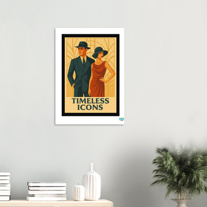 Affiche "Timeless Icons" – L’élégance éternelle du style vintage - StudioRetroPop