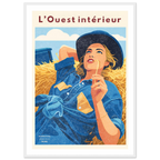 Affiche L’ouest intérieur - Affiche décorative - Collection Western Stories WS N°003 – StudioRetroPop® – 30x40 cm / 12x16″