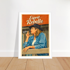 Affiche Esprit Rebelle Affiche décorative - Collection Western Stories WS N°001 – StudioRetroPop® – 30x40 cm / 12x16″