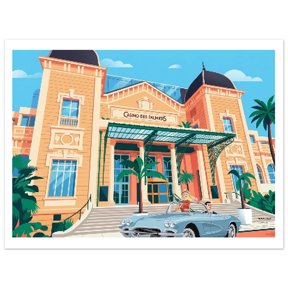 Affiche Hyeres Casino – StudioRetroPop®