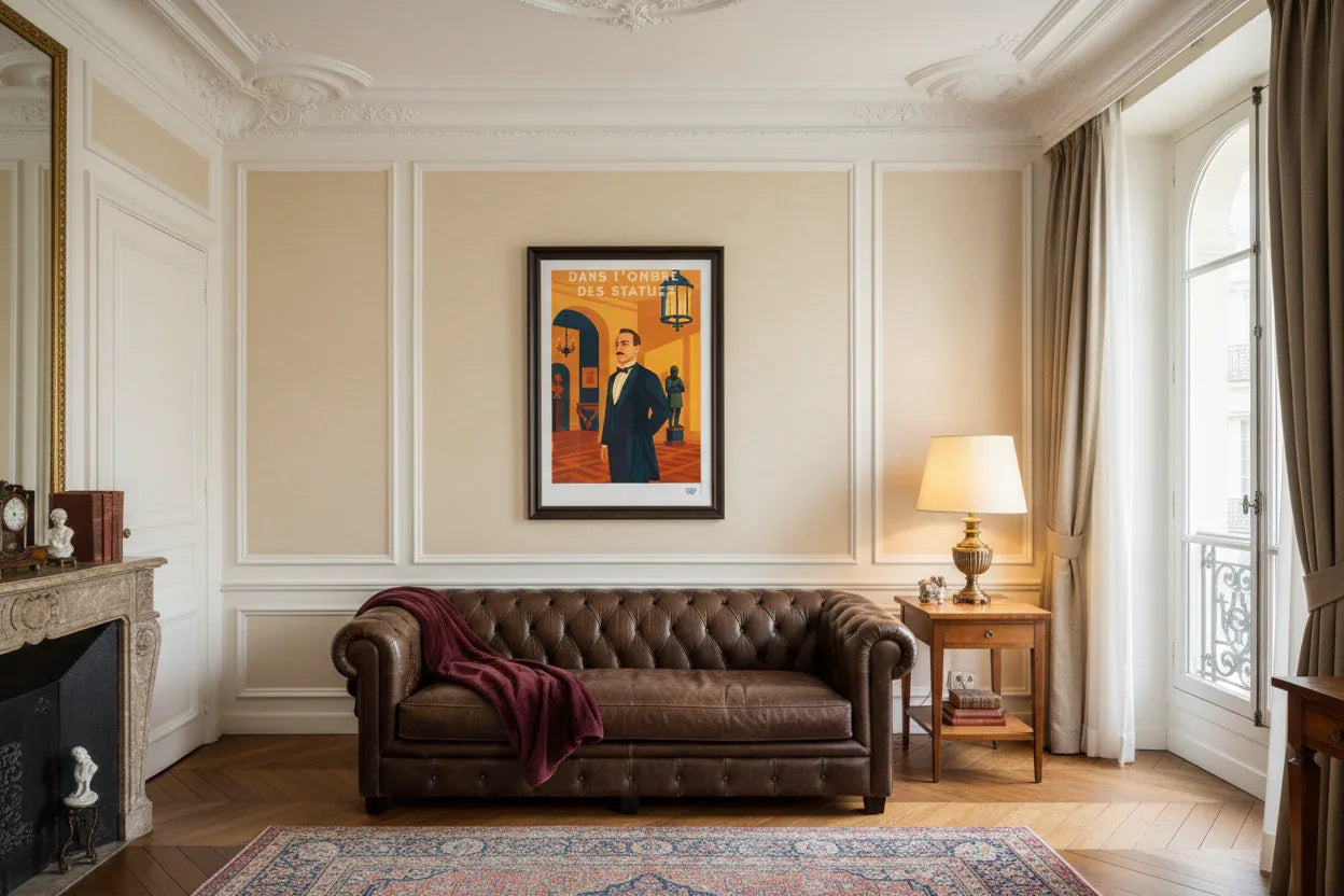 Dans l'ombre des statues - Mockup décor classique