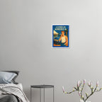 Affiche Living in America - Affiche Vintage - Collection Vintage Stories VS N°017 – StudioRetroPop® – 30x40 cm / 12x16″