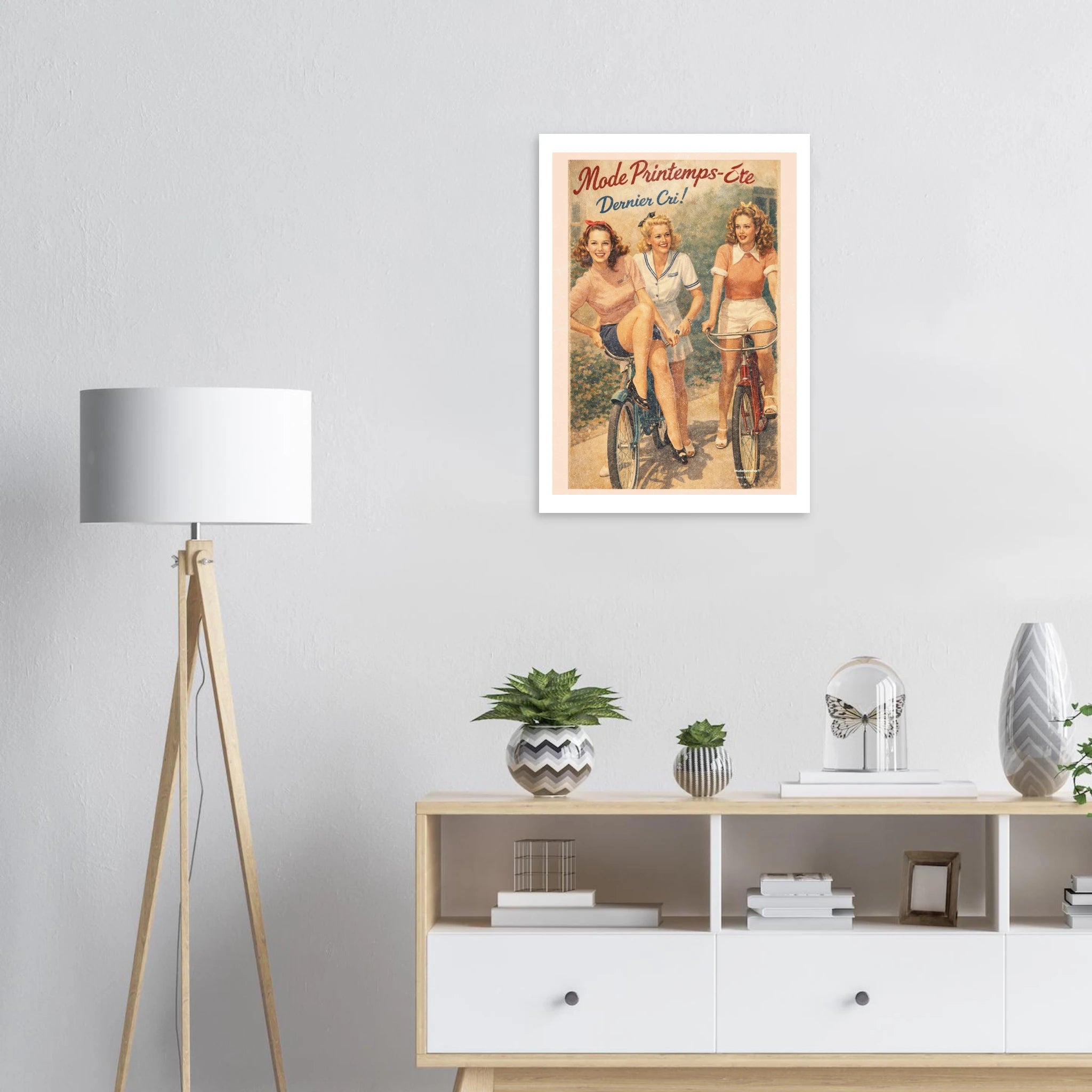 Affiche Mode Printemps-Eté Dernier Cri ! - Affiche Mode - Collection Vintage Stories VS N°014 – StudioRetroPop® – 30x40 cm / 12x16″