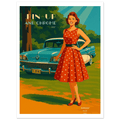 Affiche Affiche Pin-up and Chrome – Collection Vintage Stories | StudioRetroPop® – StudioRetroPop® – 30x40 cm / 12x16″