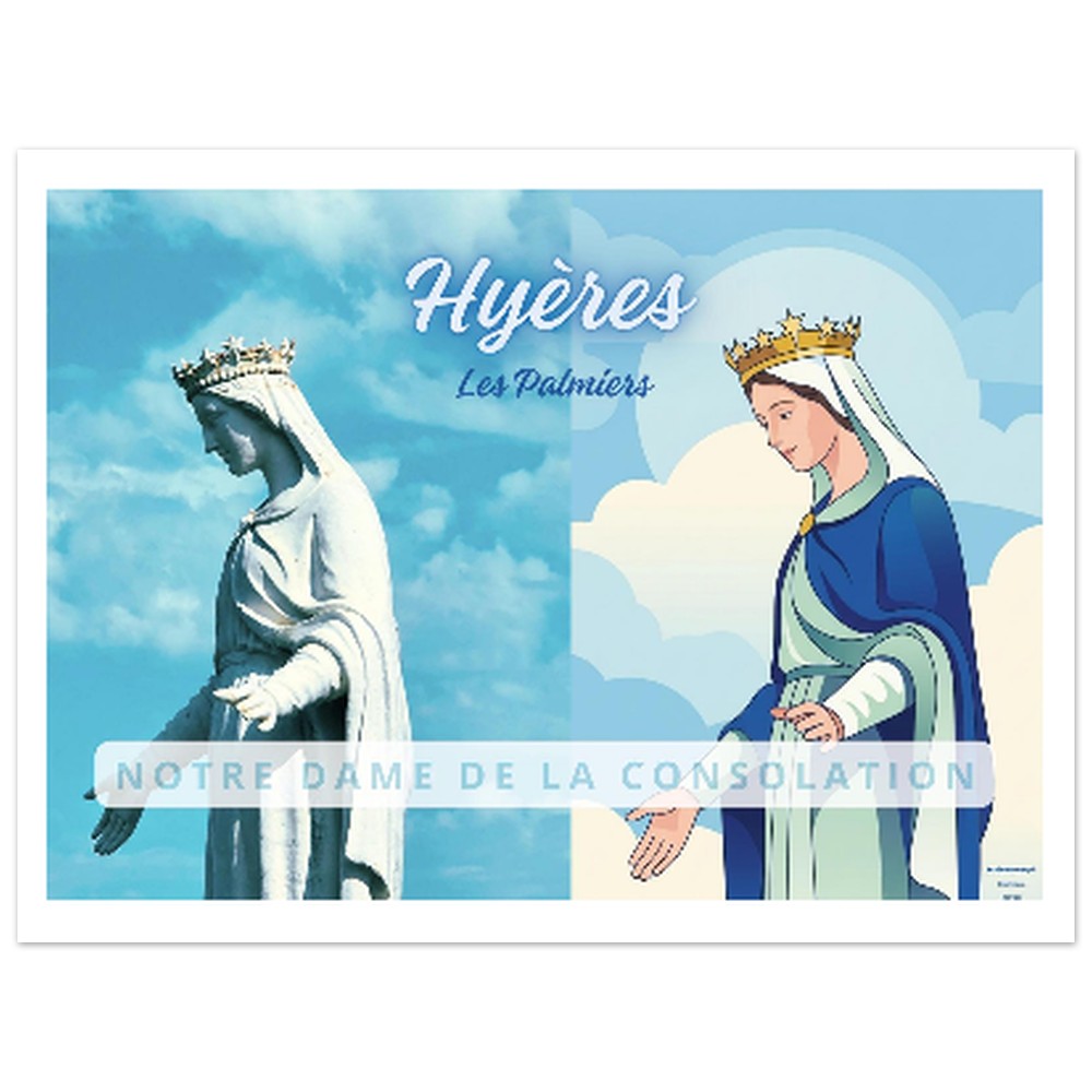 Affiche Hyeres les Palmiers (ND de la Consolation) – StudioRetroPop®