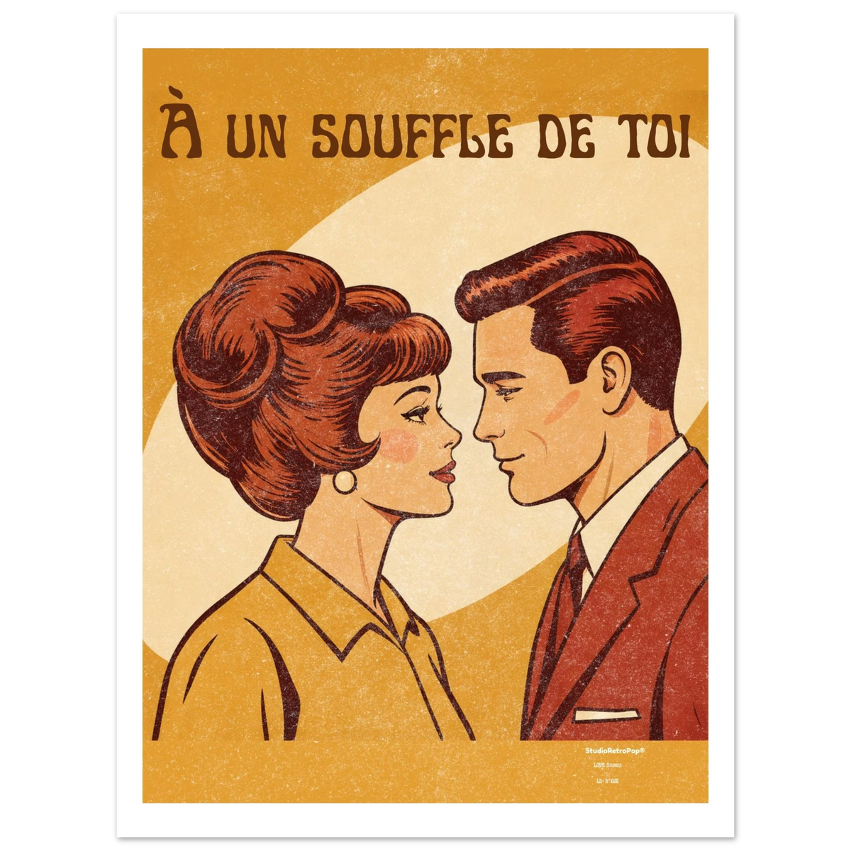 Affiche A un souffle de toi – StudioRetroPop® – 30x40 cm / 12x16″