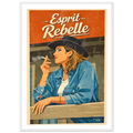 Affiche Esprit Rebelle Affiche décorative - Collection Western Stories WS N°001 – StudioRetroPop® – 30x40 cm / 12x16″